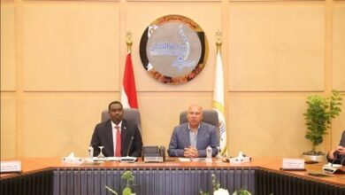 كامل الوزير ونظيره السوداني