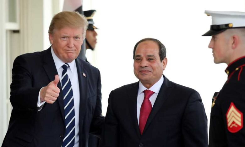 الرئيس السيسي وترامب