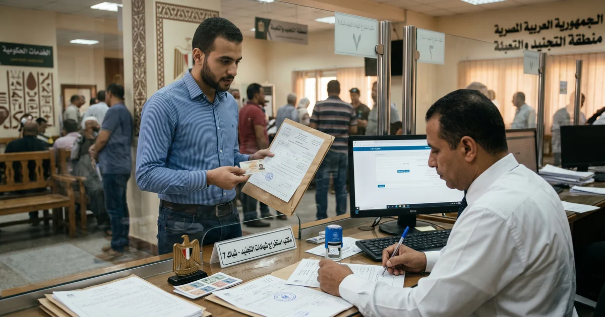 أصل شهادة الموقف من التجنيد